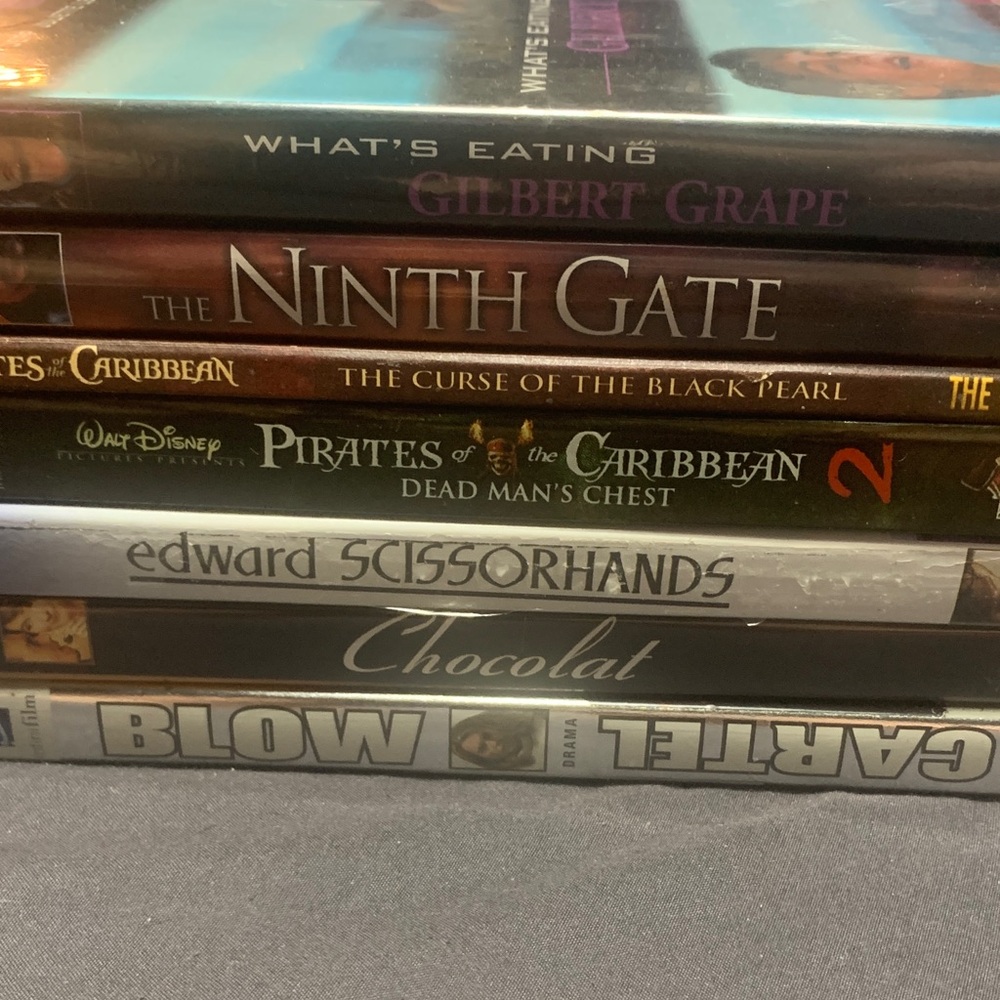 Bundle of Johnny Depop DVD Movie Collection.6 movies in full one bonus .good mix
